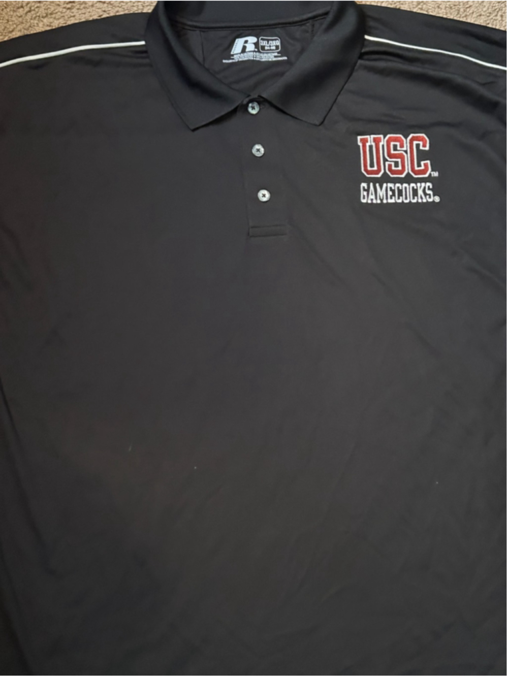New with tags Russell Gamecock 3xl Short sleeve athletic Polo A2_49